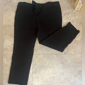LOFT Black Skinny Ankle Business Casual Pants